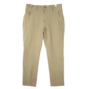 Patagonia Worn Wear Crestview Pants Mens 30x30 Beige Stretch Zip Pockets Outdoor